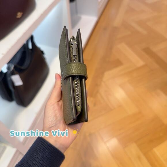 NWT Coach 2-in-1 Wallet Soft pebble Leather CCL70 Olive - Picture 6 of 6